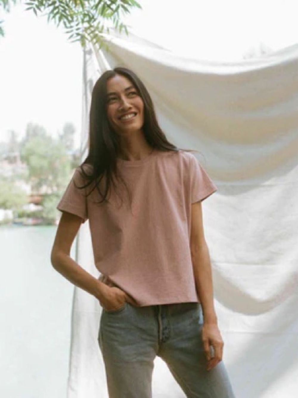 Christy Dawn Earth Tee (in Dusty Rose)